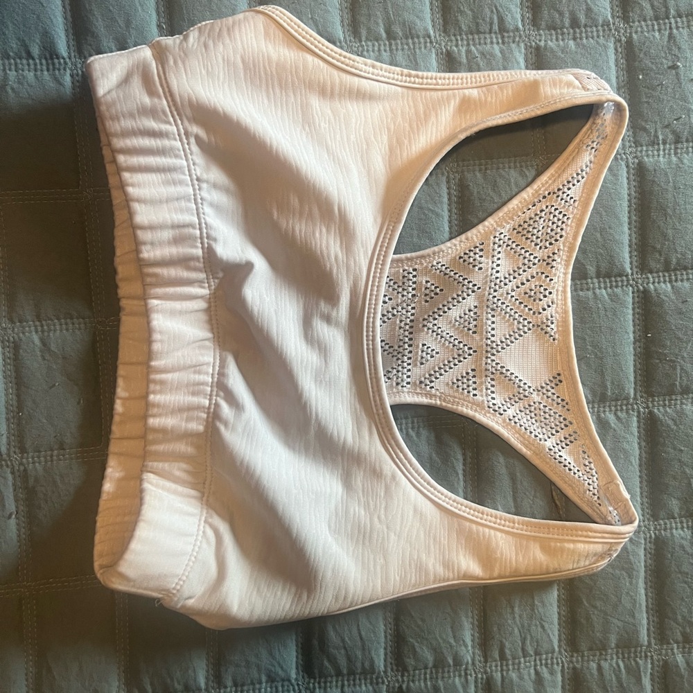 Zyia White Bomber Bra Used